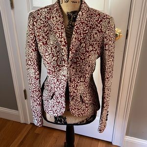 Beautiful burnt orange and gold accent Italian jacket